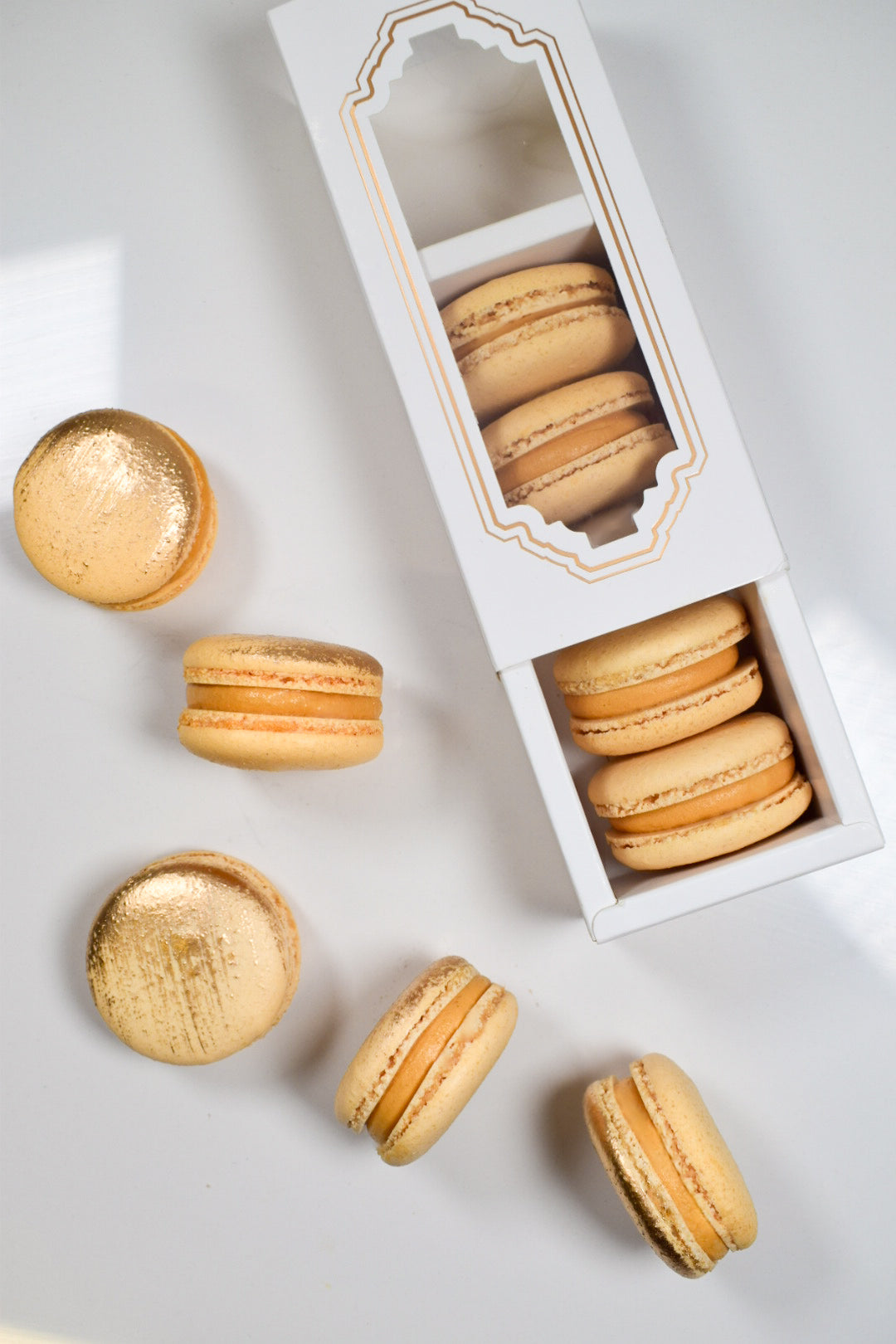 Macarons au caramel