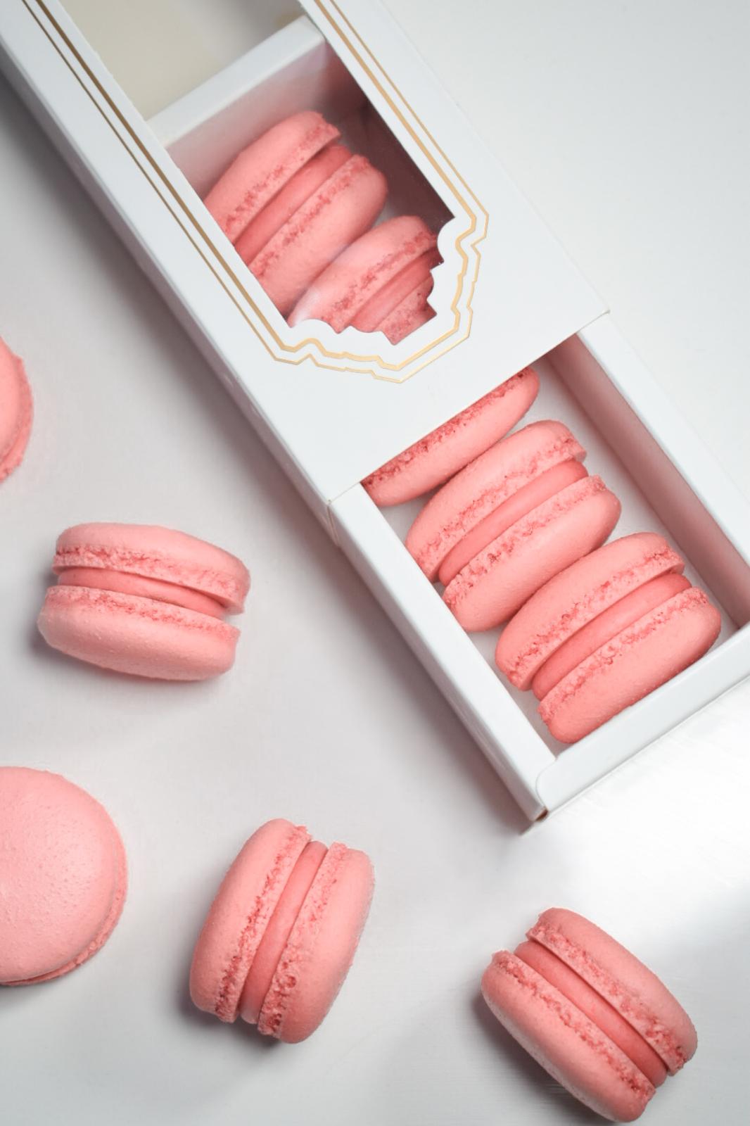 Macarons à la fraise